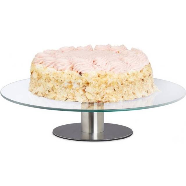 Rotating cake plate on foot