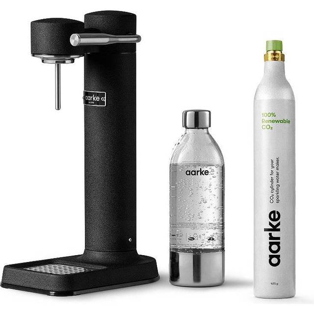 Aarke Carbonator 3 Black With Co2 Gas Cylinder