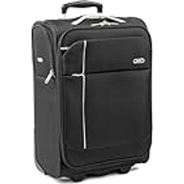 Odyssey Extra Small Flight Bag Suitcase Carry On 2 Wheel Cabin Luggage - Black - Mini Cabin