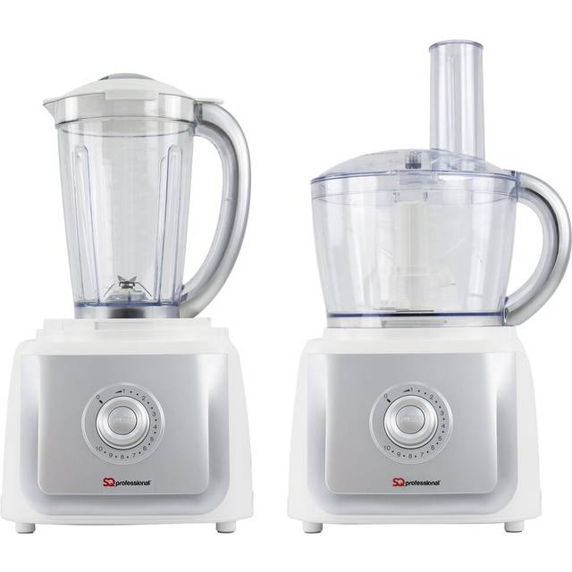 (White) SQ Professional Blitz 2In1 Food Processor 700W Multifunction Blender