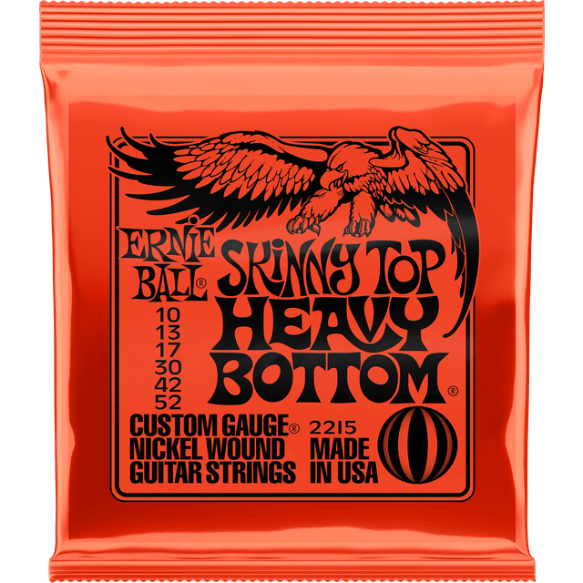 Ernie Ball Skinny Top Heavy Bottom Slinky Nickel Wound Electric Guitar Strings - 10-52 Gauge