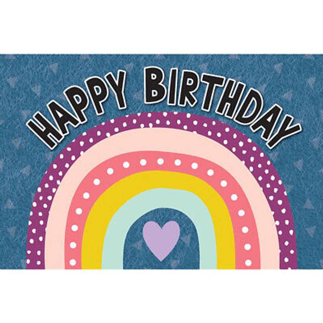 Teacher Created Resources Oh Happy Day Happy Birthday Postcards  Pack of 30