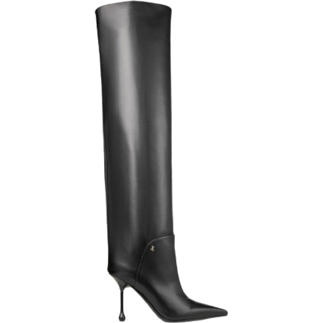 Jimmy Choo Cycas 95 leather over-the-knee boots - black (UK 8)