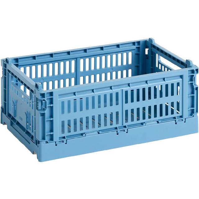 HAY - Colour Crate Recycled - Lådor - Sky Blue - W: 17 x L: 26,5 x H: 10,5 cm