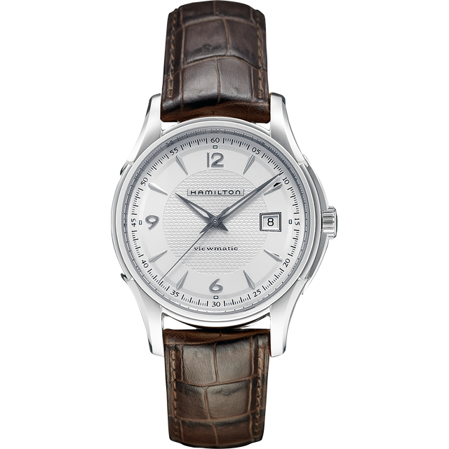 Hamilton Jazzmaster Viewmatic Brown Leather Strap Watch