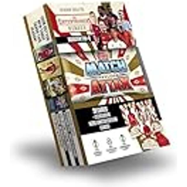 Topps Match Attax 24/25 – Booster Tin – hjältar – innehåller 28 Match Attax-kort plus 3 exklusiva 'Heroes' LE's – Harry Kane, Kobbie Mainoo och Federico Chiesa!