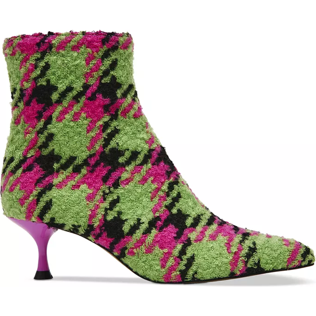 Betsey Johnson Women's Valeria Fashion Boot Black Plaid 8　並行輸入品 Christmas Red Plaid Knee High Boots Betsey Johnson Women\u0027s Valeria