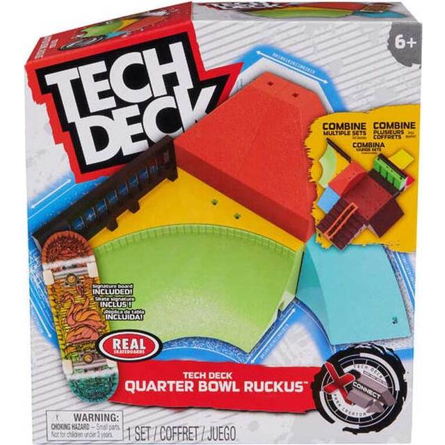 Tech Deck Fingerboard X-Connect Quarter Bowl Ruckus Playset - One Colour
