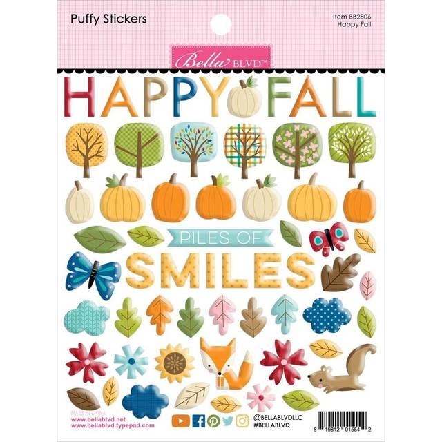 One Fall Day Puffy Stickers-Happy Fall BB2806