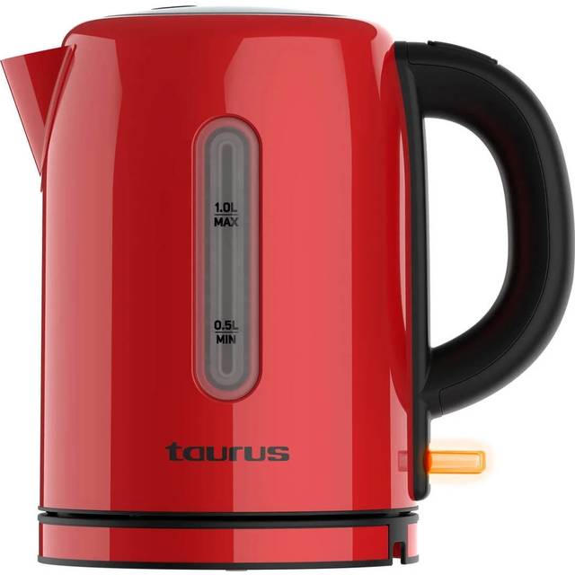 Taurus vattenkokare 2400W Vintage, röd, 1L - Röd