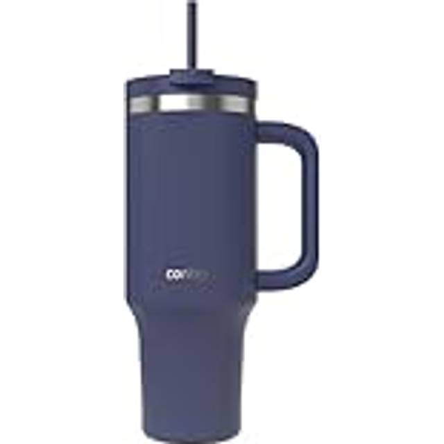 Contigo Streeterville Tumbler 1200 ml with Handle | Stainless Steel Vacuum Insulated Water Bottle with Straw and Lid | Cold for 29 Hours | Travel Mug