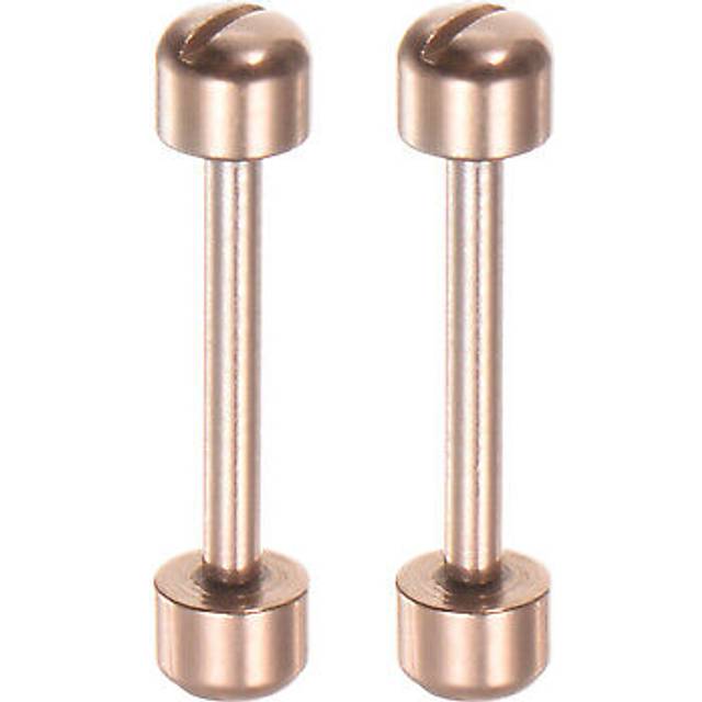 2pcs watch screw tube rod 18mm stainless steel watch strap pins, rose gold