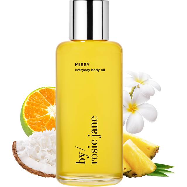 By Rosie Jane Everyday Body Oil (Missy) - Frangipani & Green Mandarin Scented Body Care with Sunflower  Olive & Rosehip Seed Oil to Hydrate and Nouris