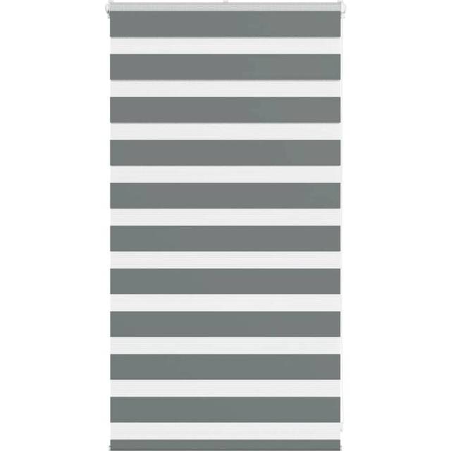 Vidaxl - Zebra Blind Dark Grey 70x100 cm Fabric Width 65.9 cm Polyester