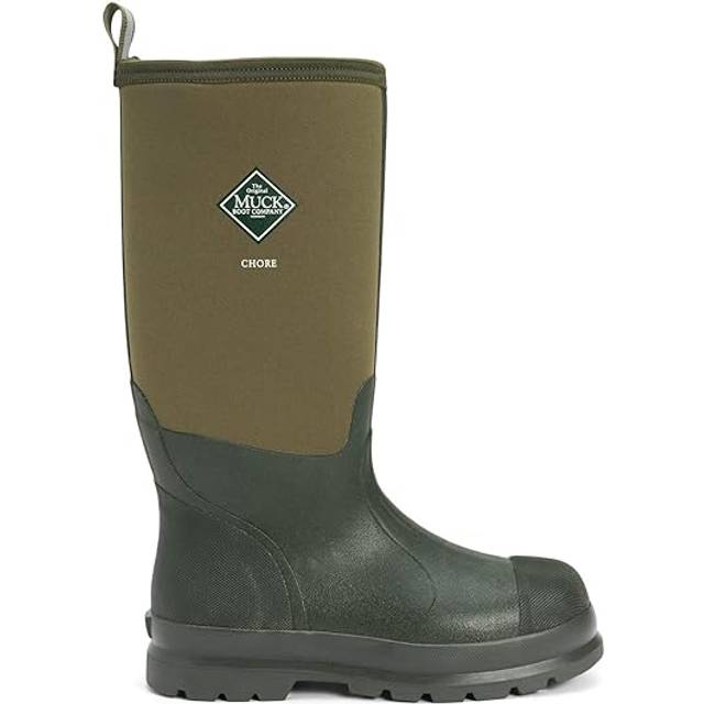 MUCK BOOTS Chore Classic Hi Patterned Unisex - Green Neoprene - Size UK 8