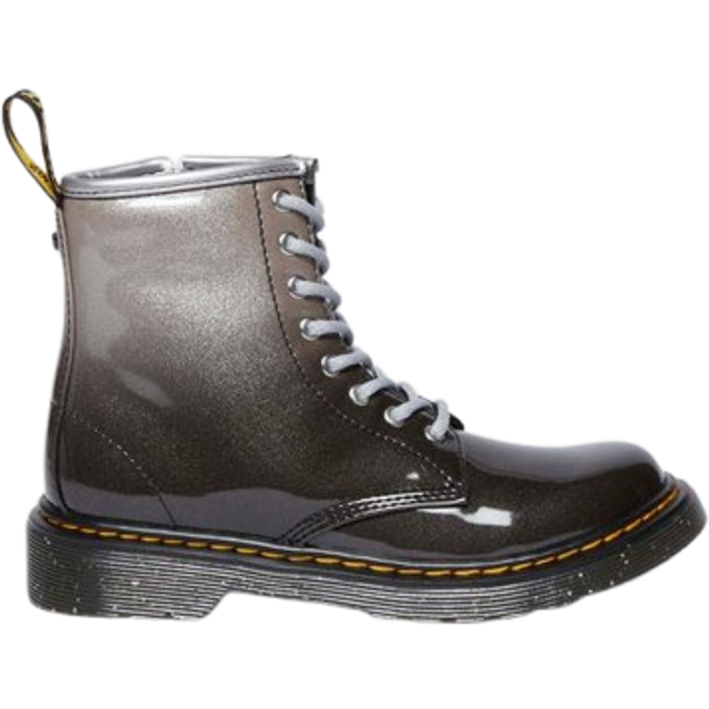 Dr. Martens Junior 1460 Gradient Glitter Leather Lace Up Boots Yellow Black Silver Price