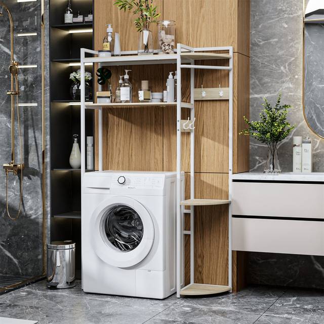 17 Stories Wyclif Bathroom Storage Stainless Steel 170cm H X 30cm W X 102.1cm D