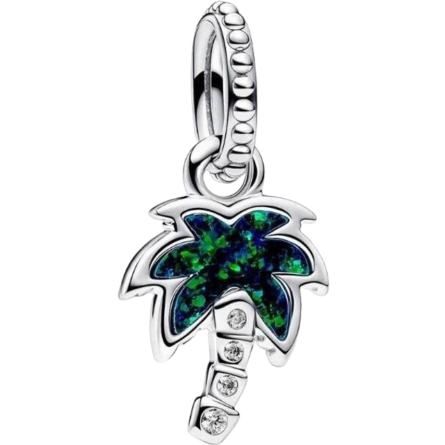 Pandora  Charms Opalescent Green Palm Tree Pendant Charm 793352C01