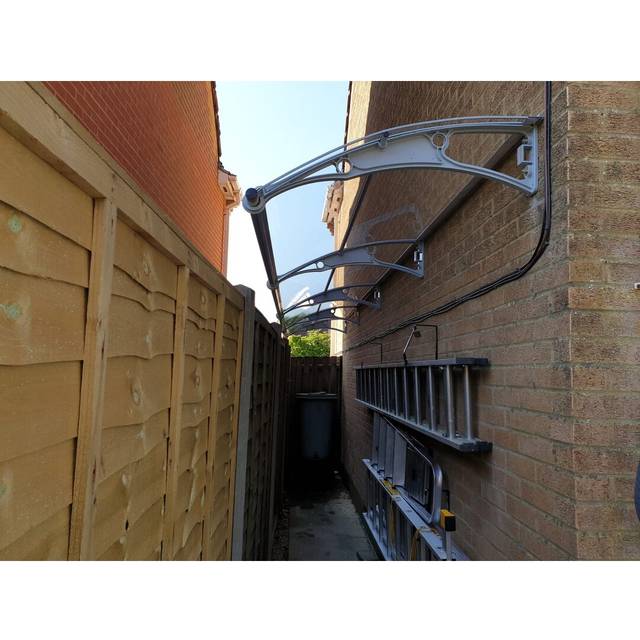 (Bronze, Grey) Cantilever Door Canopy | 4000mm wide x 1000mm projection