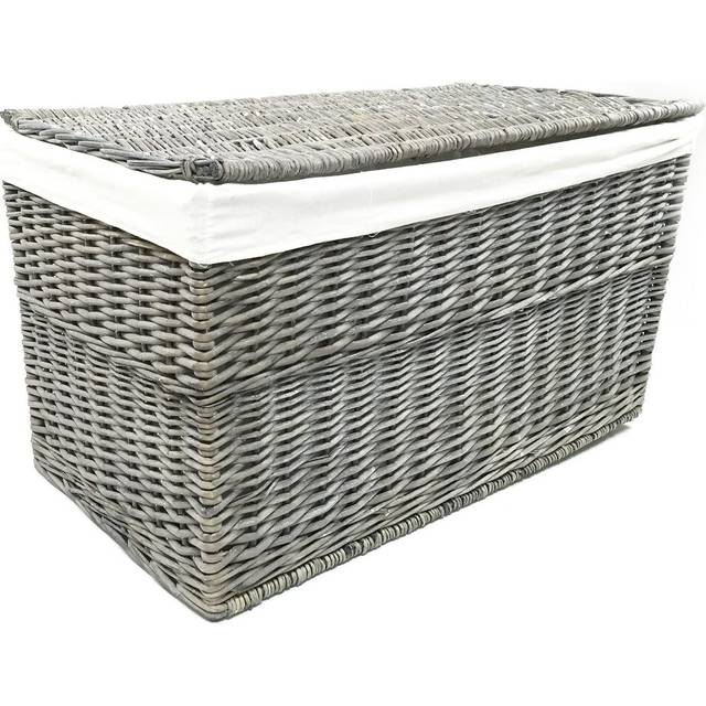 Coso Blanket Chest - Grey (40cm H x 75cm W x 39cm D)