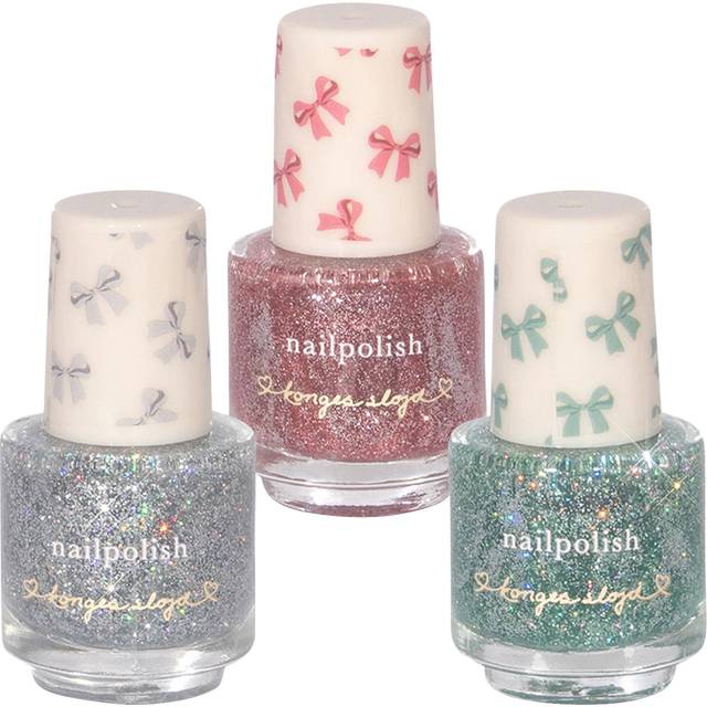 Konges Sløjd Neglelakker - Rosa/Blå/Rød/Grøn Glitter