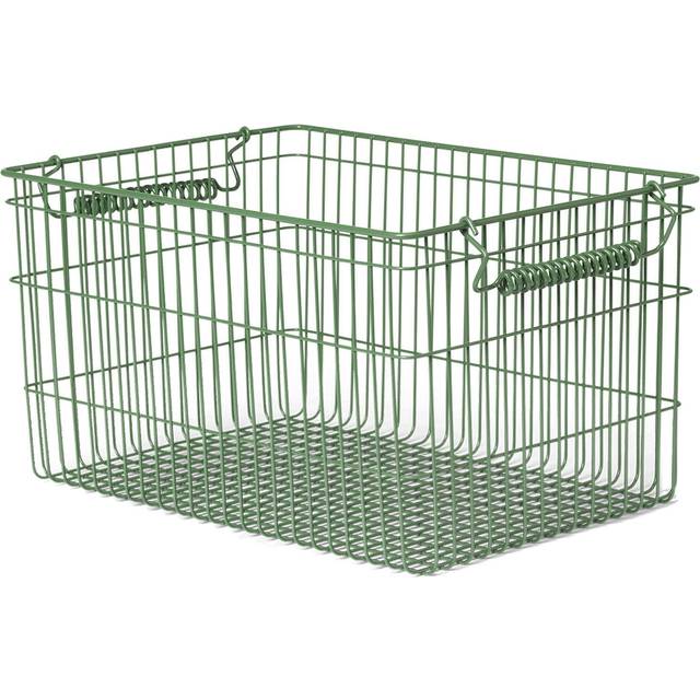 Ferm Living Cala stapelbar korg 2-pack Verdant green