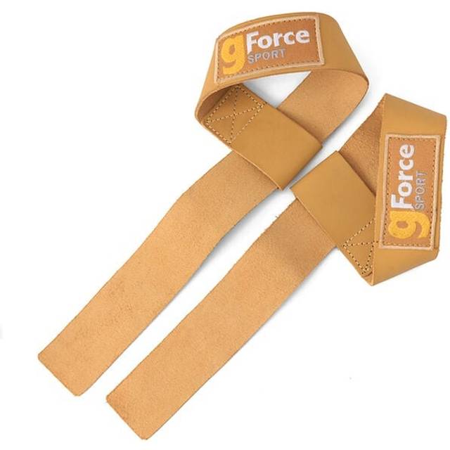 gForce Lifting Straps Läder Brun