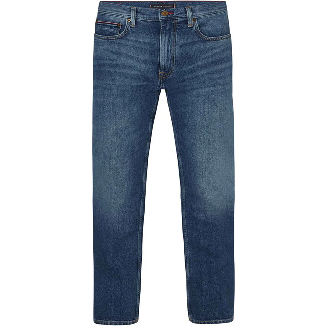 Tommy Hilfiger Core Denton rak jeans för män, Boston Indigo, 32W x 36L