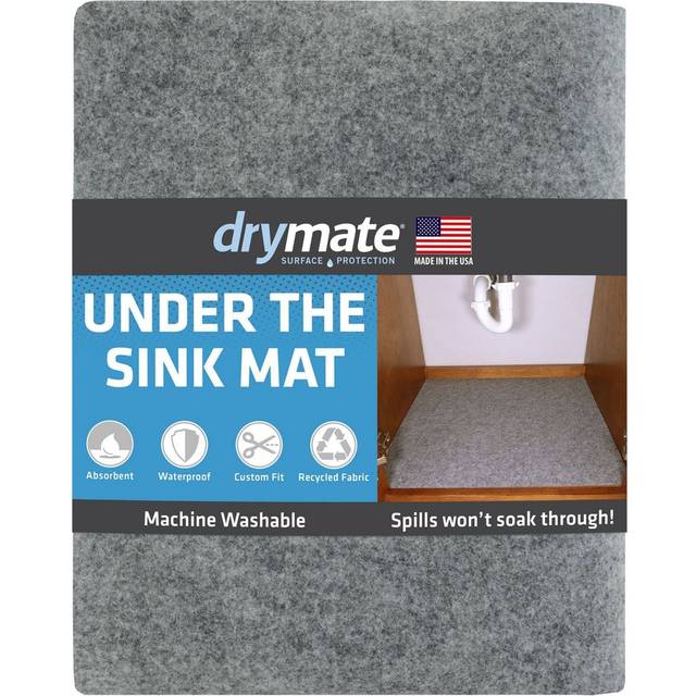 Drymate Premium XL Under Sink Mat  Waterproof Cabinet Protection Mats for Kitchen & Bathroom  Absorbent Shelf Liners  Slip-Resistant  Non-Adhesive  Ma