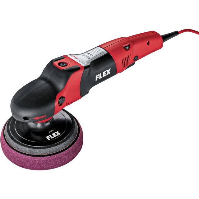 Flex poleringsmaskin PE 14-2 150 (polerare med variabelt varvtal, vridmoment 380–2100/min, polerkropp 200 mm, stödtallrik 150 mm, M 14, 1400 watt) 373680