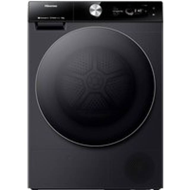 Hisense 7S Series DH7S107BB Wifi Connected 10Kg Heat Pump Tumble Dryer - Black - A+++ Rated