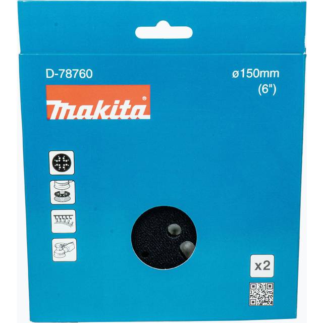 Makita Pad Saver Discs for 150mm Random Orbital Sanders 150mm Pack of 2
