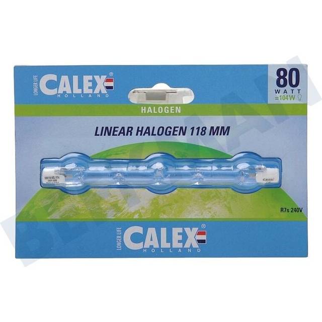509118 Halogen bulb R7S 80W 230V 2800K Length: 118mm - Calex