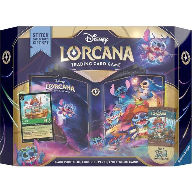 Disney Lorcana TCG: Set 6 - Azurite Sea - Stitch Collector's Gift Set (4 Booster Packs & 9-Pocket Mappe)