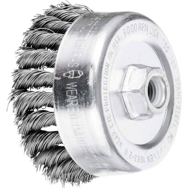 Pferd POS TBG 100/M14 ST Steel Wire 0.50 SG Threaded Cup Brush
