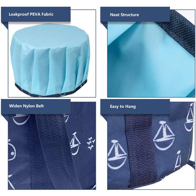 25L Large Collapsible Foot Bath Basin Portable Travel Foot Bath Tub Home Pedicure Foot Spa Folding blue