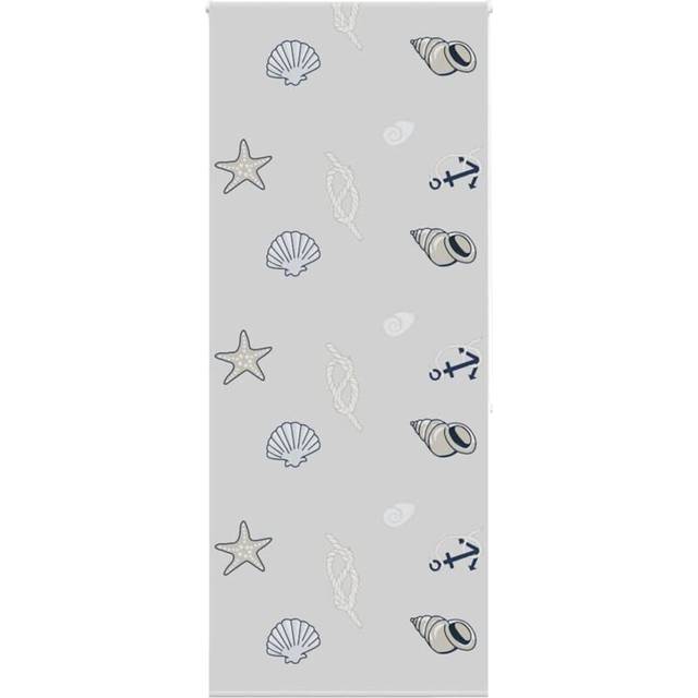vidaXL Shower Roller Blind 100x240 cm Fabric Width 96 cm - Grey