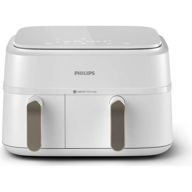 Philips NA353/10 3000 Series Dual Basket Airfryer, 9 l - Vit
