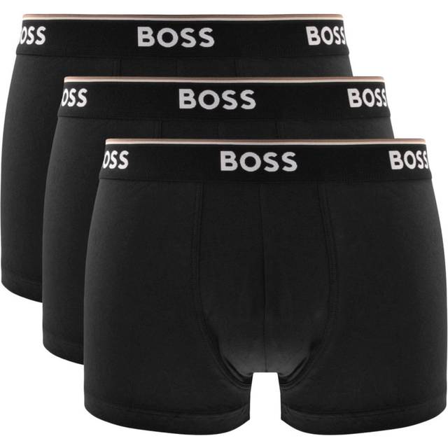 Men's BOSS Orange 3 Pack Mens Power Trunks NOS - Black - Size: 37/36/32