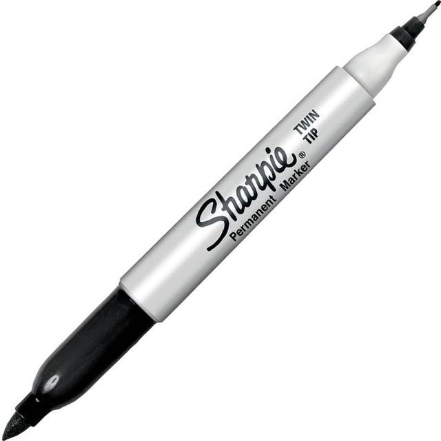 Sharpie Black Twin Tip Permanent Marker - Single