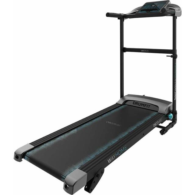 Cecotec DrumFit WayHome vikbar löparmatta 1400 sprint. 900 W, från 1 till 14 km/h, 12 fördefinierade program, LCD-kontrollpanel, löpyta 110 x 40 cm, manuell lutning