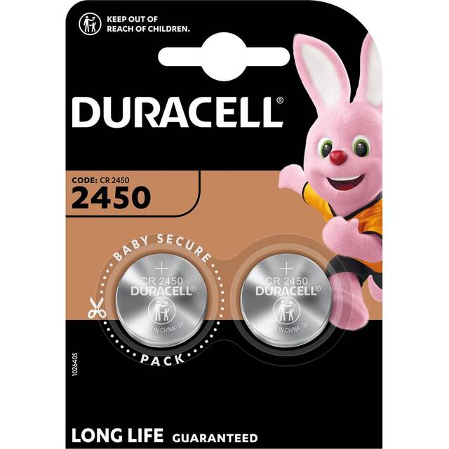 Duracell DL2450 CR2450 Lithium Coin Cell Battery | 2 Pack