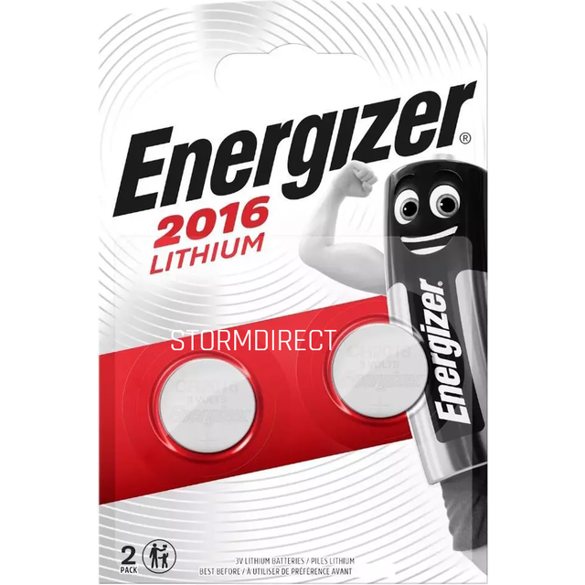 Energizer 2016/CR2016 Lithium Speciality Batteries (2 Pack) 626986