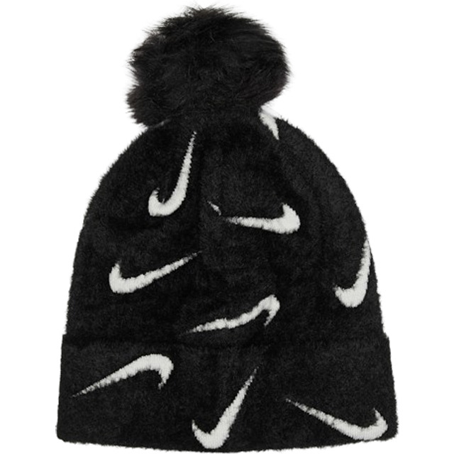 Nike - Svart pom Beanie - Peak Beanie Black Pom @ Hatstore