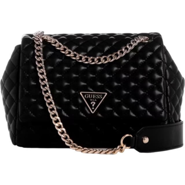Black Polyethylene Women Handbag