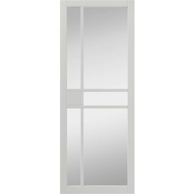 JB Kind City White Clear Glass - Prefinished Internal Door (Size: 1981 x 686mm, Thickness: 35mm)