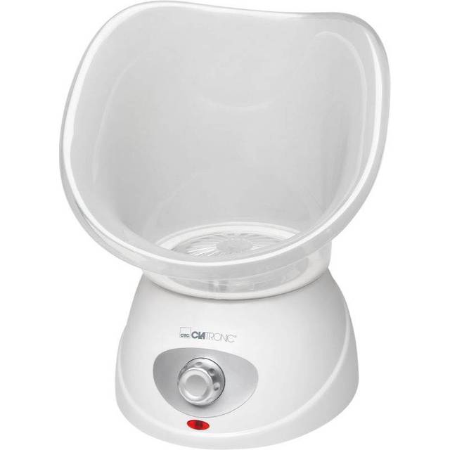 Clatronic GS 3656 Face Sauna Inhaler Inhalation Device with Aroma Attachment for Relaxation, Suitable for Mouth and Nose, White