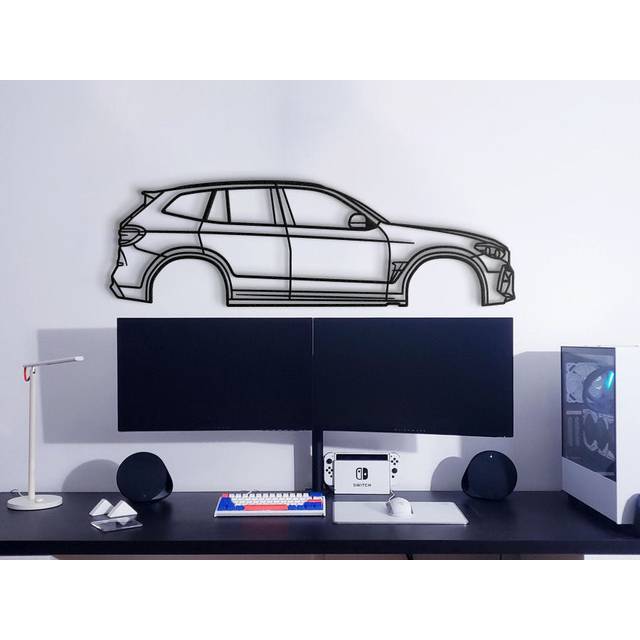 No Frame Print on Metal - Black (80cm H x 25cm W)