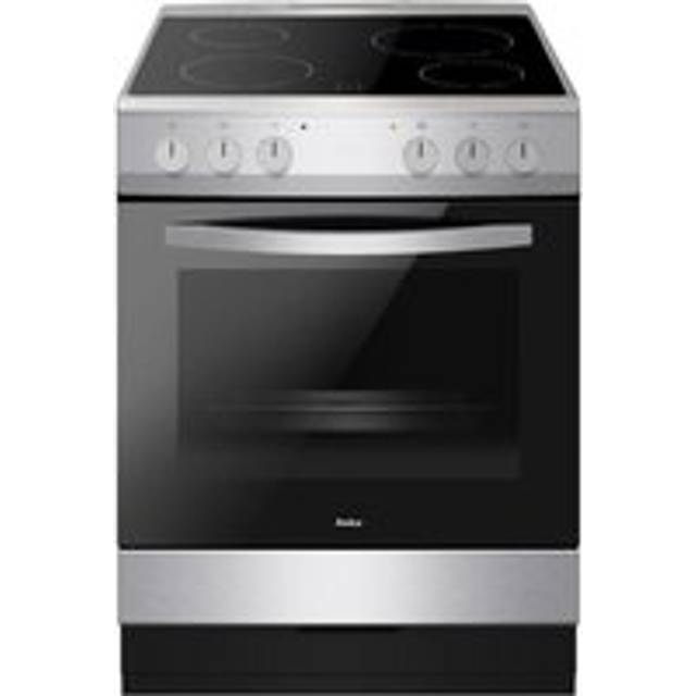 AMICA AFC601SS 60 cm Electric Ceramic Cooker - Black & Stainless Steel, Stainless Steel