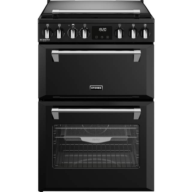 Stoves 444411844 Richmond 60cm Deluxe Dual Fuel Freestanding Cooker - Black